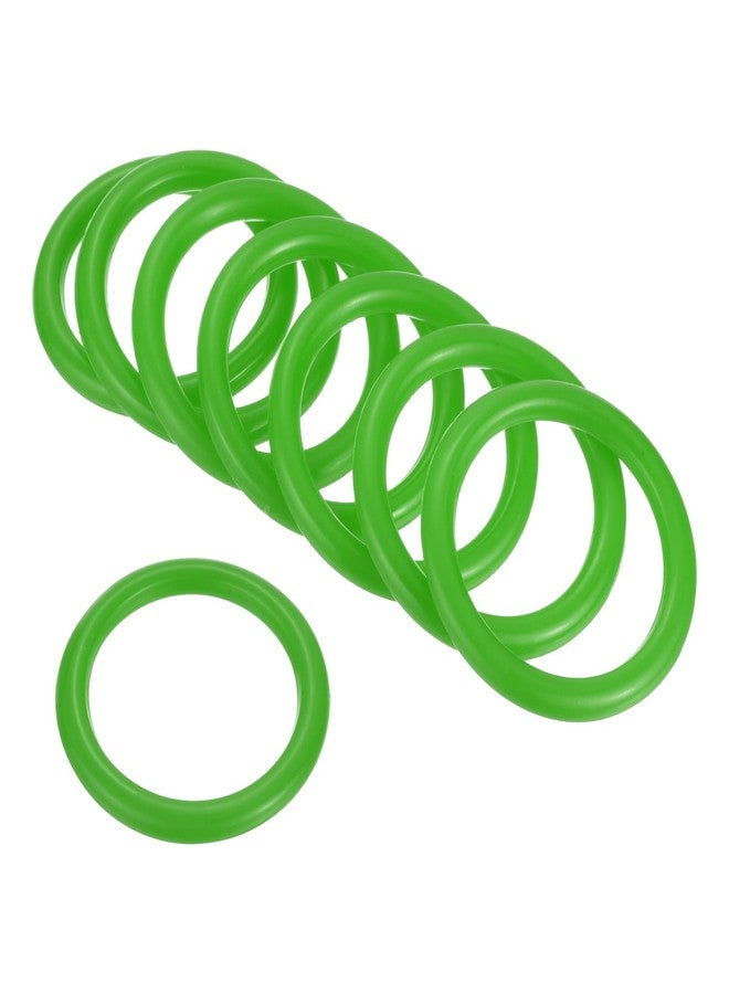 M METERXITY 12 Pack Carnival Toss Rings - Plastic Round Throw Hoops, Apply to Parties/Interactive Games (1.57-Inch, Green) - Image 4