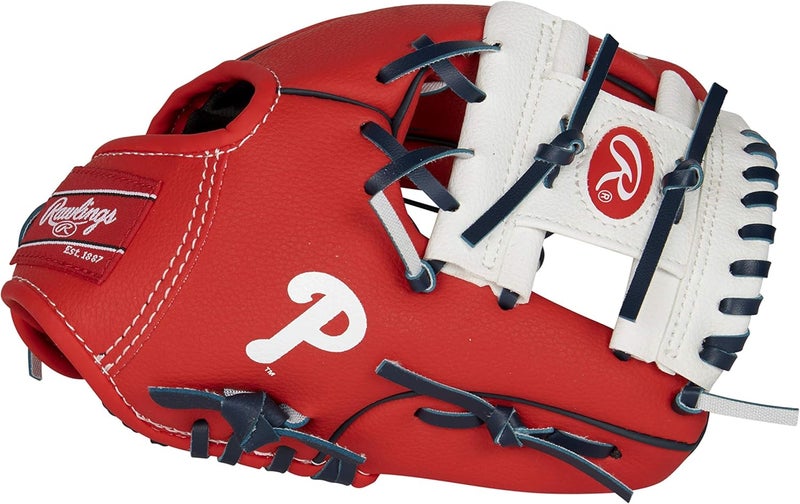 Rawlings | MLB Players Glove Series | T-Ball & Youth Baseball Gloves | 10" | All MLB Teams - Image 1