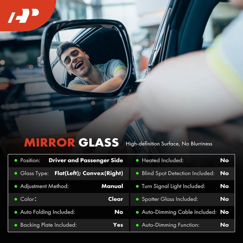 A-Premium Side Mirror Glass for Nissan Versa 2015-2019 - Image 2