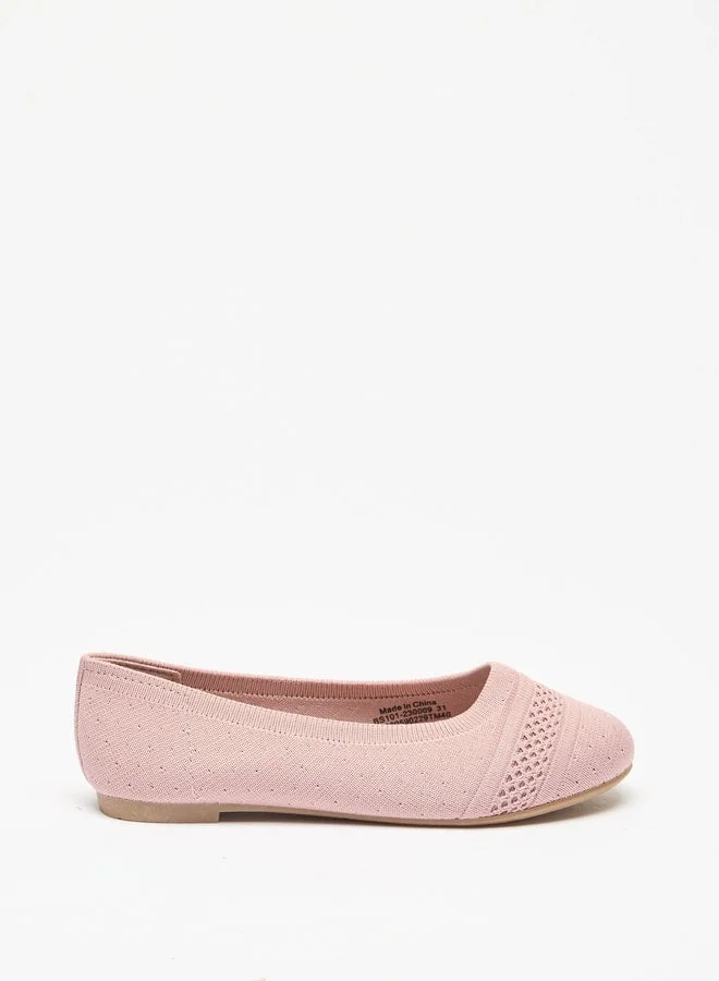 Girls Casual Slip On Round Toe Ballerinas