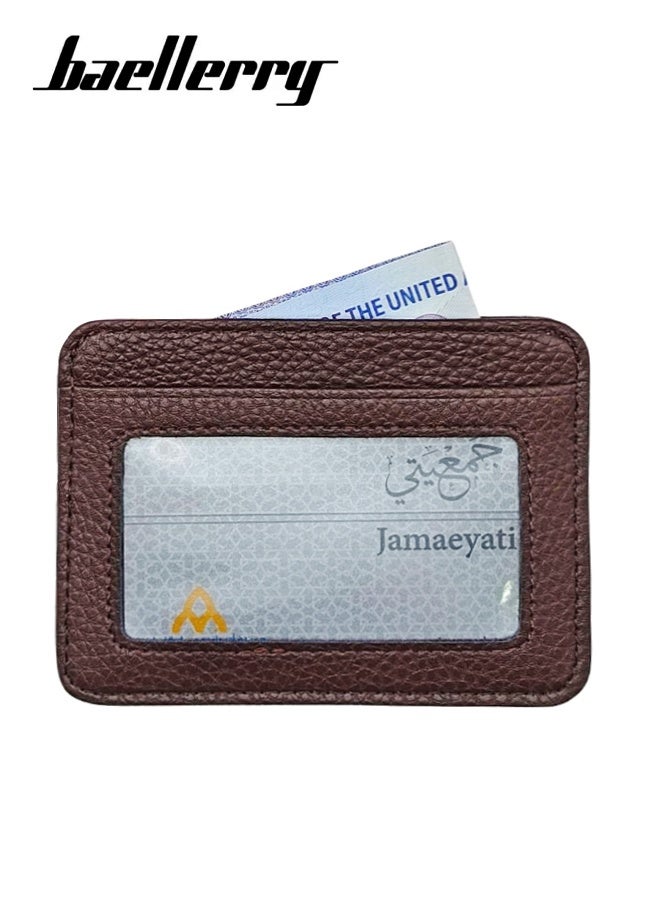 baellerry Men's wallet Slim Minimalist Leather RFID Blocking, Card Holder with Front Pocket for Men, Men's Leather Wallet, Stylish, Perfect for Daily Use and Travel Convenience  - Image 2