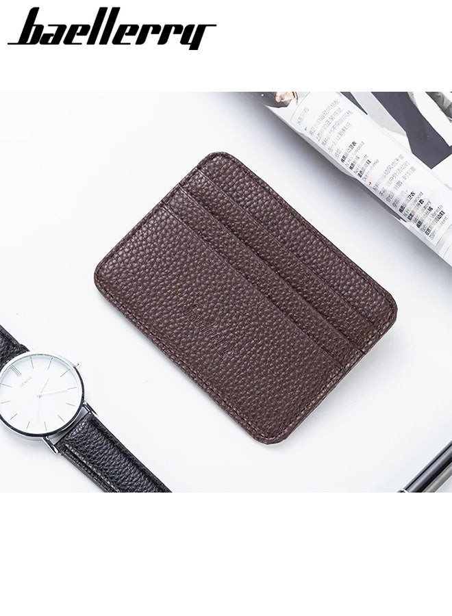 baellerry Men's wallet Slim Minimalist Leather RFID Blocking, Card Holder with Front Pocket for Men, Men's Leather Wallet, Stylish, Perfect for Daily Use and Travel Convenience  - Image 3