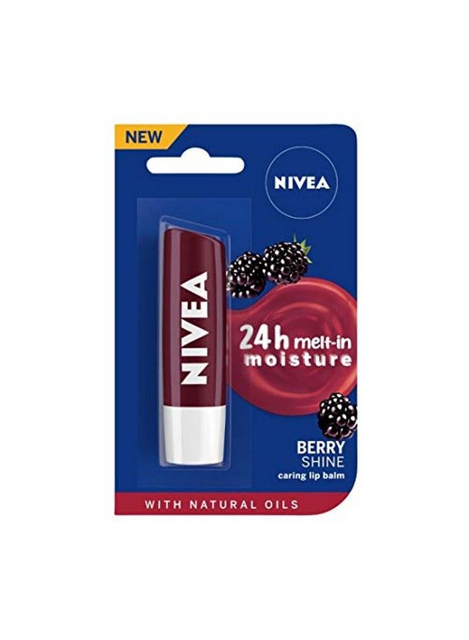 Nivea بلسم شفاه فواكه توت العليق اللامع 4.8 جرام وبلسم شفاه فواكه الكرز اللامع 4.8 جرام - Image 3