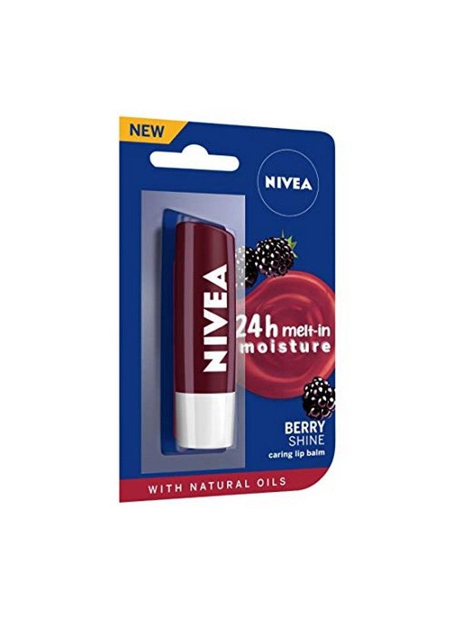 Nivea بلسم شفاه فواكه توت العليق اللامع 4.8 جرام وبلسم شفاه فواكه الكرز اللامع 4.8 جرام - Image 4