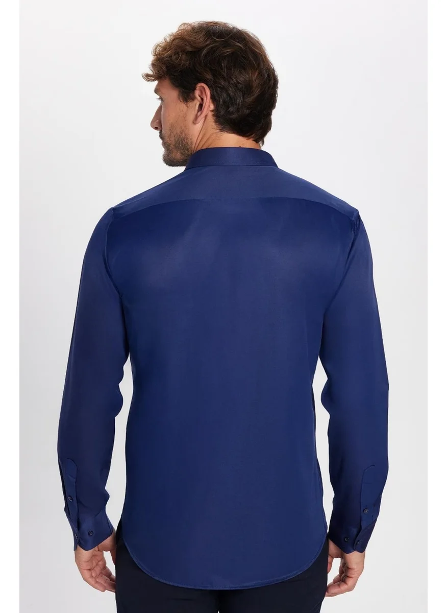 تودورس Modern Slim Fit Slim Fit Plain Men's Shirt