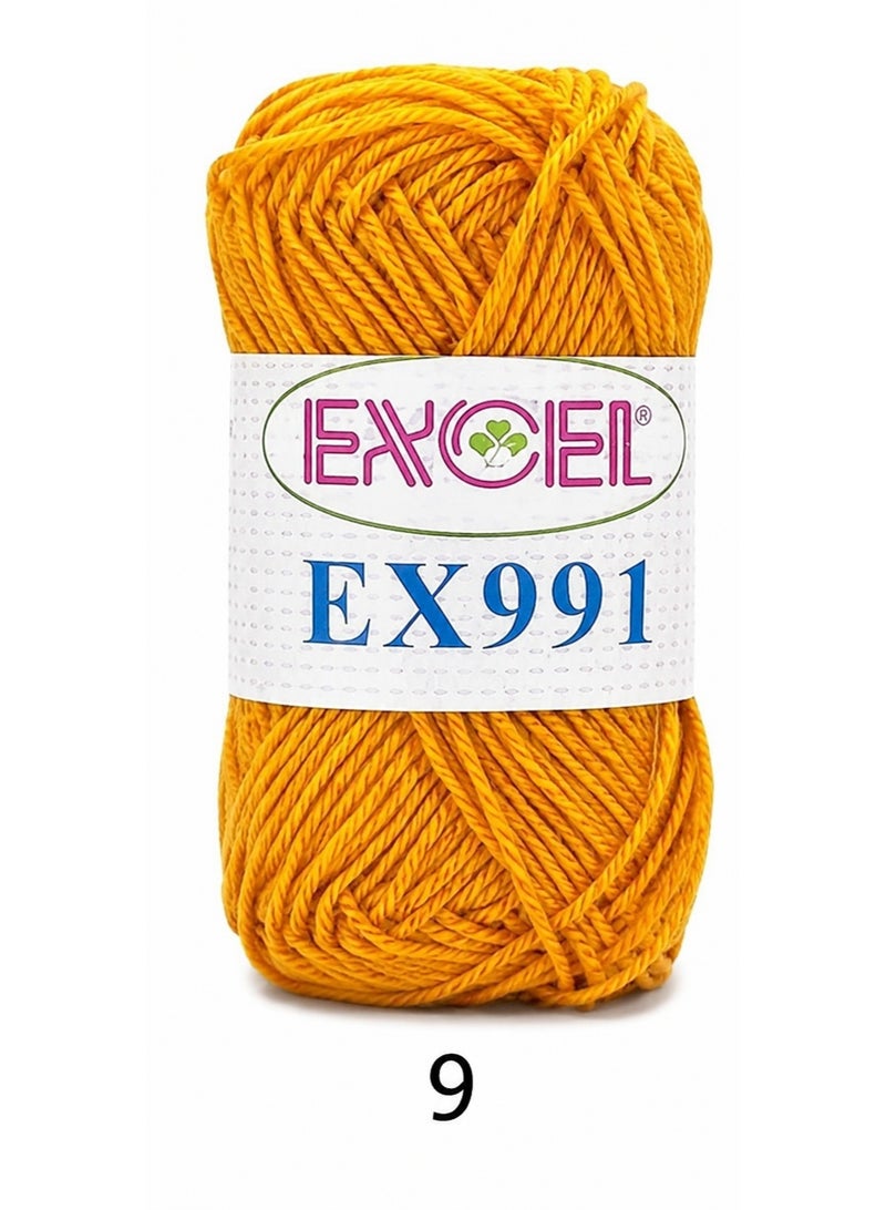 Excel EX991 Crochet Yarn Orange 9 - Image 1