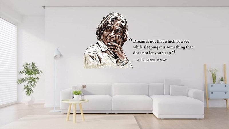 Akki Wold Apj Abdul Kalam Indian Motivational Quote Wall Sticker for Kids Room, School Room,Office, (Black, Size - 30 cm X 60 cm) - Image 3