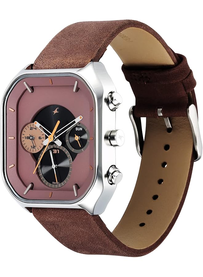 فاستراك ساعة أنالوج بمينا أسود للرجال 3270Sl01 - Image 4