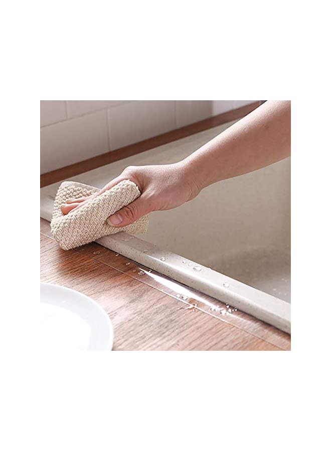 promass Clear Caulk Strip Sealing Strip Acrylic Self Adhesive Transparent Tape Washable Sticker Mildew Proof Tape For Kitchen Sink Basin Edge Bathtub Bathroom Shower Toilet Wall Sealing - Image 4