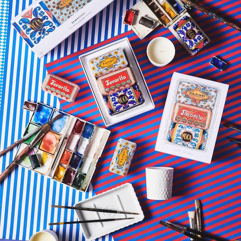 Claus Porto 3 Deco Mini Soaps Soap Dish Gift Set Rich Smooth Creamy Hand Soap Handcrafted Aromatic Luxurious House Warming Gift 50g each - Image 3