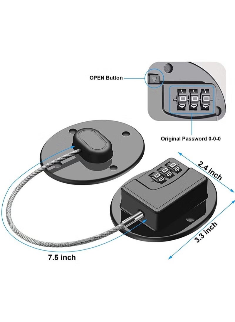 2 Pack Refrigerator Lock - Heavy Duty Combination Fridge Lock, Child/Baby Proofing Lock for Cabinets, Closets, Drawers - pzsku/ZF69434F634FC43B2CF9AZ/45/_/1713774139/8d80215d-59a3-4932-a61e-ac60ecc1373d