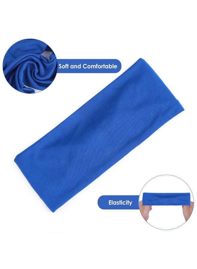 Sibba 4 Pcs Football Sports Fan Headband Basketball Long Hair Bands Baseball Gear Gym Workout Black White Sweatbands Running Yoga Athletic Bandana Nursing Women Men Male Outdoors Accessories - Image 5