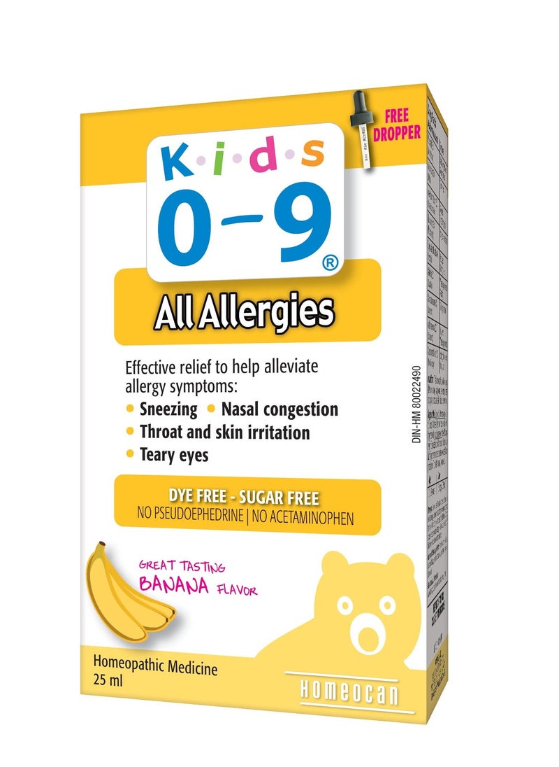 Homeocan Kids 0-9 all allergies syrup 25ml 