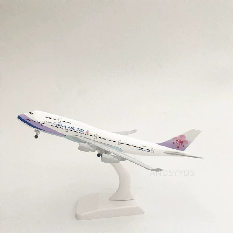 نموذج طائرة ثابتة من سبيكة بطول 20 سم - A380 وB747 وغيرها