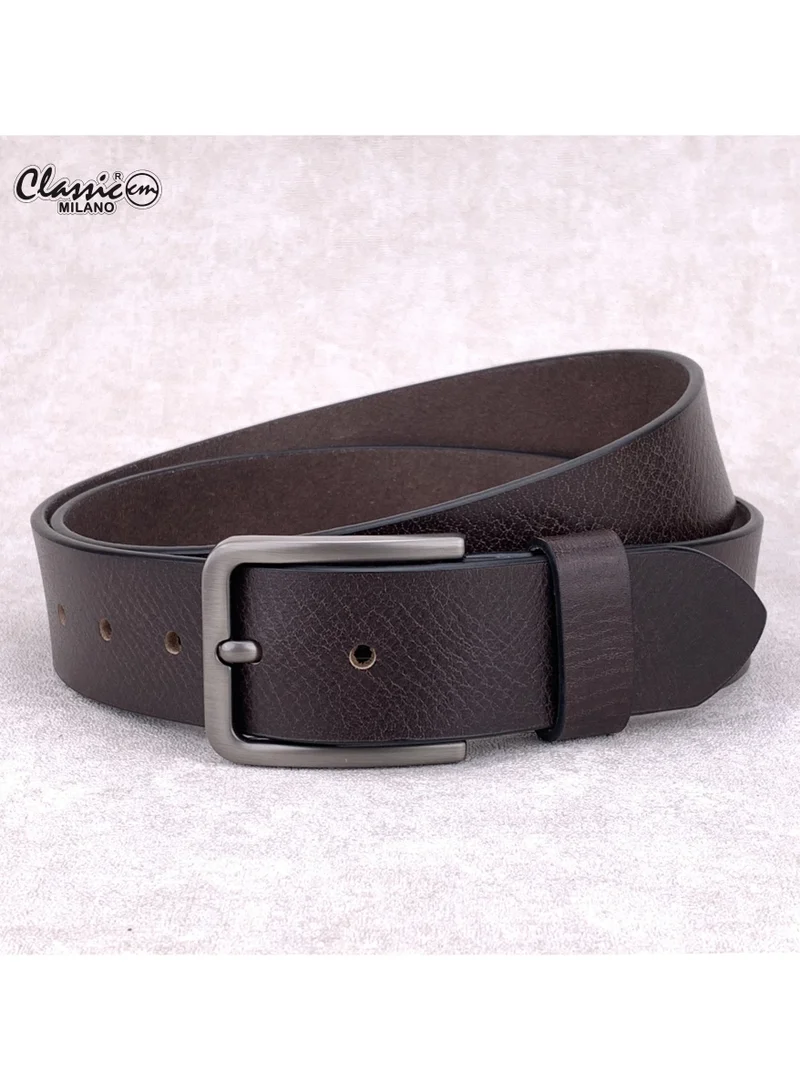 Classic Milano Genuine Leather Belt for Men - Semi-Casual & Party Wear Belt for Jeans, Casual Outfits, and Gifts - Black, Brown & Tan Men’s Belt