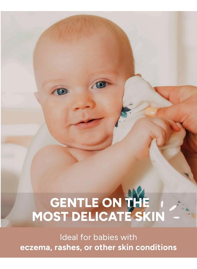 Nightingale Baby Washcloths,Organic Cotton Muslin with Rayon Made from Bamboo-Soft Burp Cloths for Newborn Sensitive Skin-12x12 Face or Baby Towel-Bath Baby Essentials-6Pack (Feather-Succulent-Galaxy) - Image 3