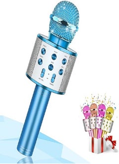 Generic Wireless Microphone, Toy for Kids Age 3-12, Karaoke Gift (Blue)  - Image 1