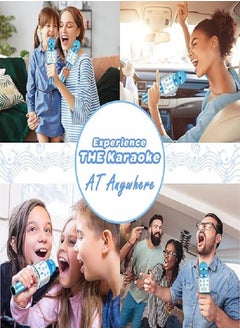 Generic Wireless Microphone, Toy for Kids Age 3-12, Karaoke Gift (Blue)  - Image 5