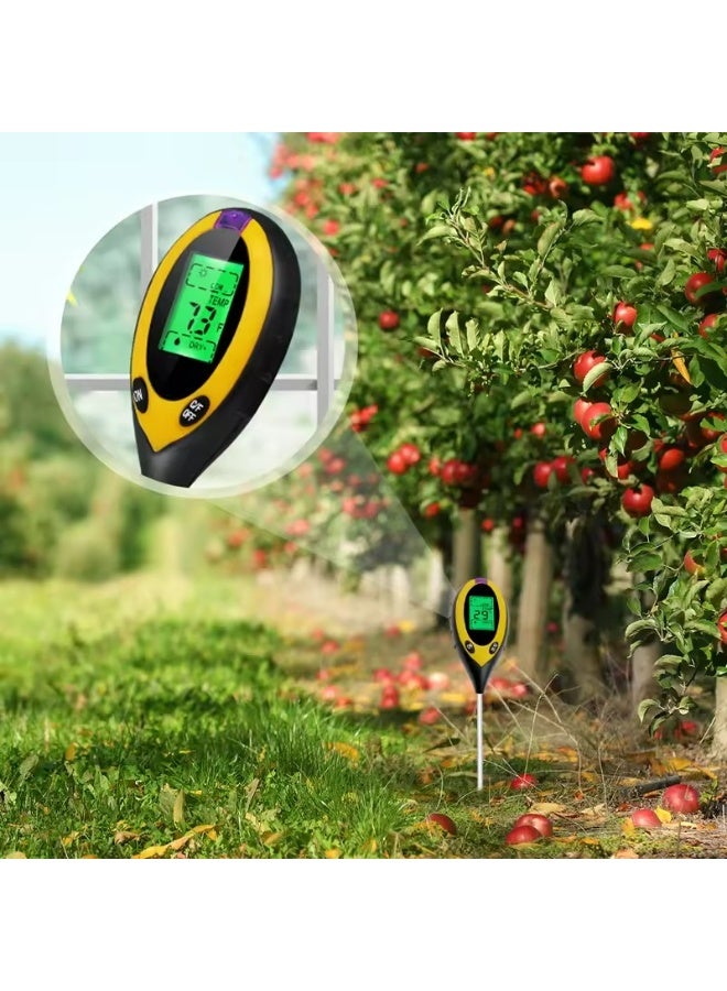 Wireless Smart Soil Tester Smart Temperature Humidity Monitor Soil Moisture Meter Light and PH Tester for Home Garden Lawn Farm - Image 4