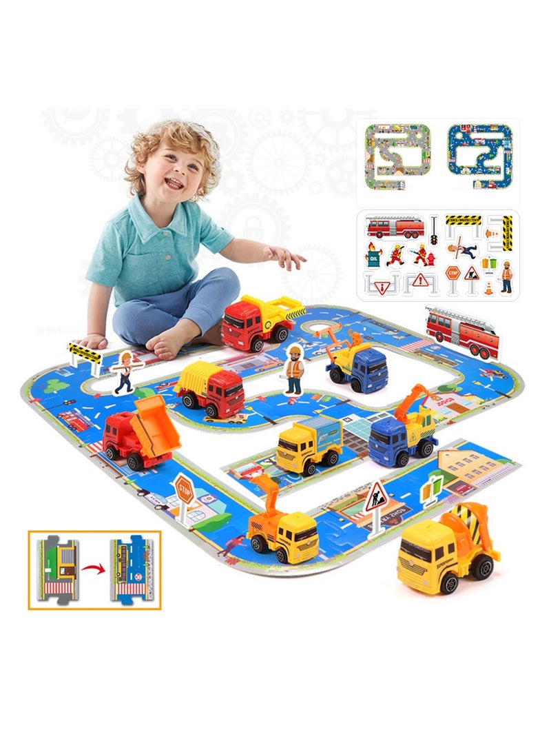 Arabest مسار الألغاز، ألعاب سيارات هندسة النقل الحضري، تعليمية للأطفال - Image 1