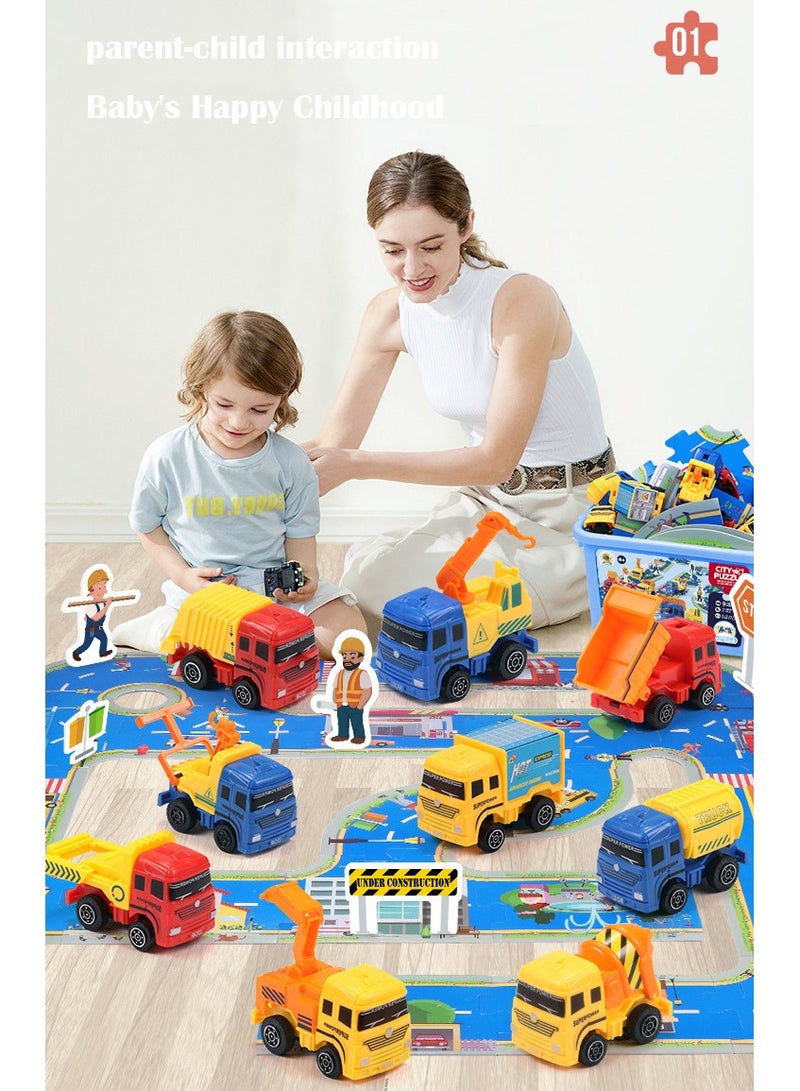 Arabest مسار الألغاز، ألعاب سيارات هندسة النقل الحضري، تعليمية للأطفال - Image 2