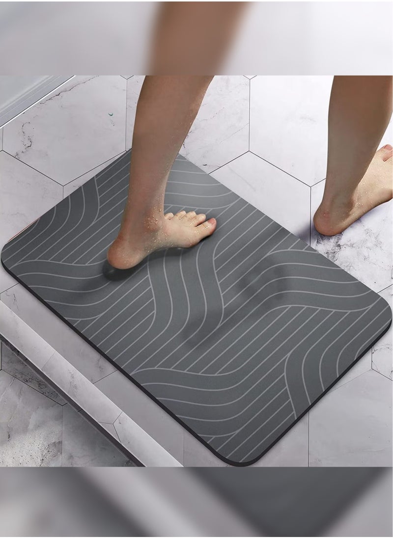 Haidue Anti-Slip Bathroom Floor Mats And Quick Dry Bath Rug, Super Absorbent Bathtub Mat With Non-Slip, Thickened,Soft, Easier Clean Carpet  - Image 1