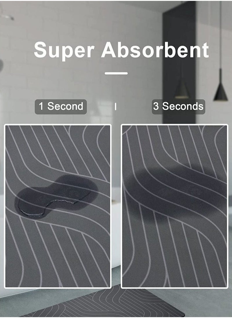 Haidue Anti-Slip Bathroom Floor Mats And Quick Dry Bath Rug, Super Absorbent Bathtub Mat With Non-Slip, Thickened,Soft, Easier Clean Carpet  - Image 2