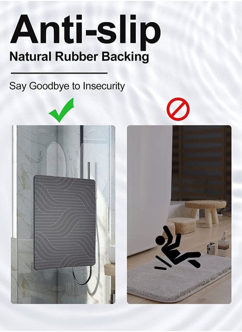 Haidue Anti-Slip Bathroom Floor Mats And Quick Dry Bath Rug, Super Absorbent Bathtub Mat With Non-Slip, Thickened,Soft, Easier Clean Carpet  - Image 5