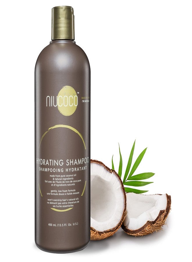 NIUCOCO Natural Coconut Oil Hydrating Shampoo (400ml) | Chemical Free Moisturizing Dandruff Formula for Dry, Damaged, Hair & Scalp | Safe on Color Treated Hair | Professional Salon Quality - Image 1