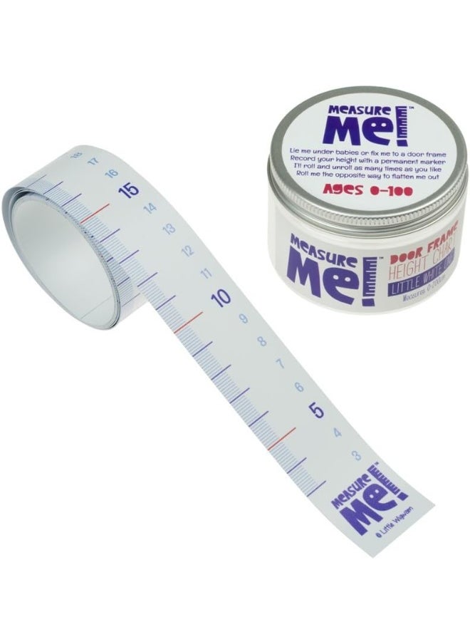 Little Wigwam Little Wigwam Measure Me! Roll-up Door Frame Height Chart for Children - White One (cm)  - Image 1