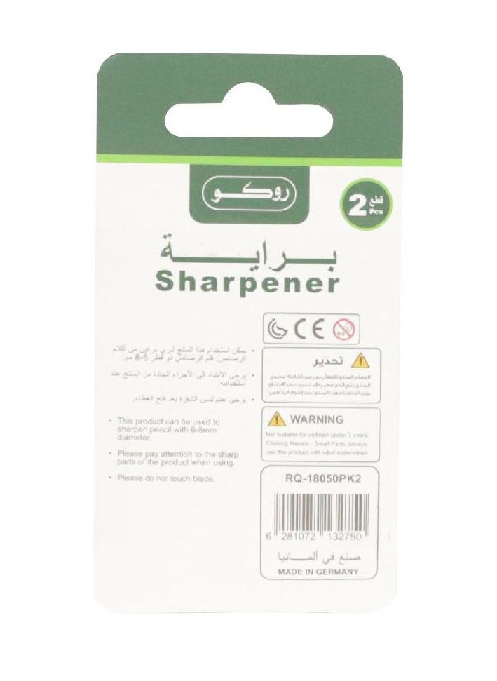 ROCO 2 Piece Pocket Sharpener Silver  - Image 3