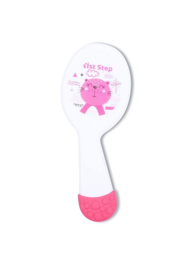 1st Step Matte Collection Easy Grip Soft & Gentle Comb And Brush Grooming Setpink - Image 4