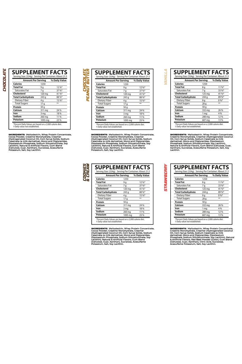 ماسل رولز مصل رالز، غين رالز، ٥٠ غرام بروتين، معزز لزيادة الكتلة العضلية، ١٦ رطلاً، بنكهة الفراولة - Image 2