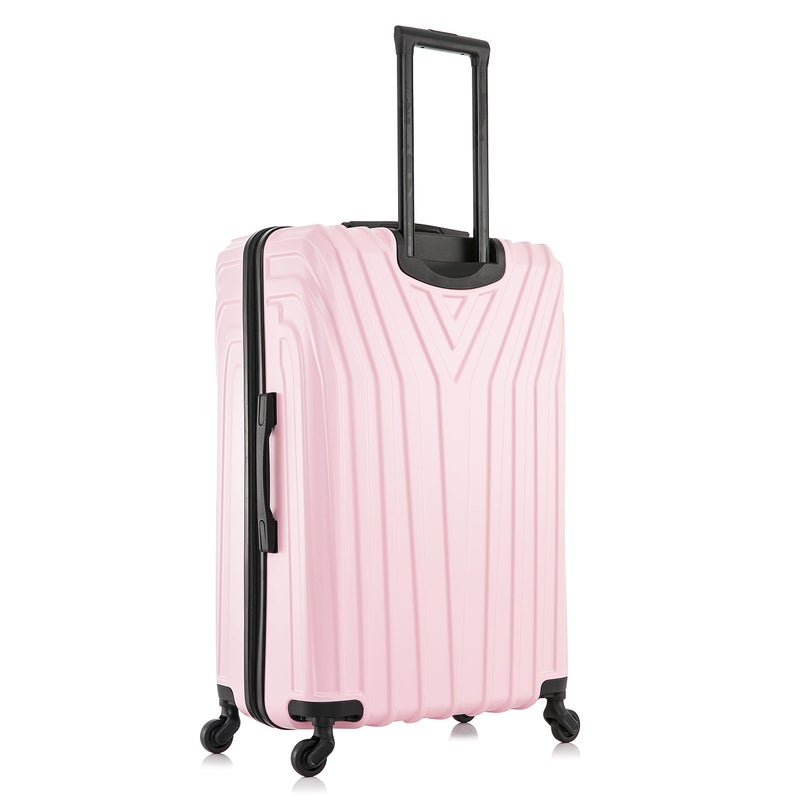 InUSA VASTY Luggage with Spinner Wheels | Durable Lightweight Hardside Suitcase, Travel Bag with Handle and Trolley, 28-Inch Large Checked Luggage | Pink - Image 5