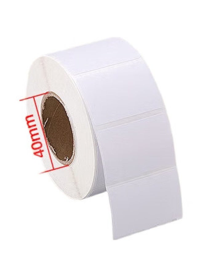 Wright Riley Light Lely 100*150*325 Sheets With Tear Line *1 Roll Copperplate Label Paper Carbon Tape Label Printer Barcode Paper High Adhesive Environmentally Friendly Copperplate Paper Non-Drying Adhesive Label - Image 3