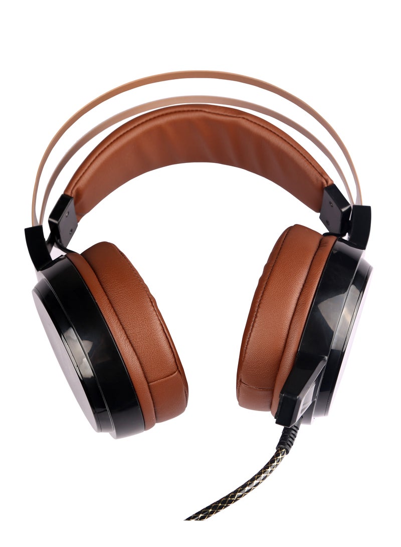 Oregon SoundEagle C13 Over-Ear Computer Gaming Headset, Colorful Light Display, Vibrating E-Sports Headphones with Positional Audio and Deep Bass - Image 1