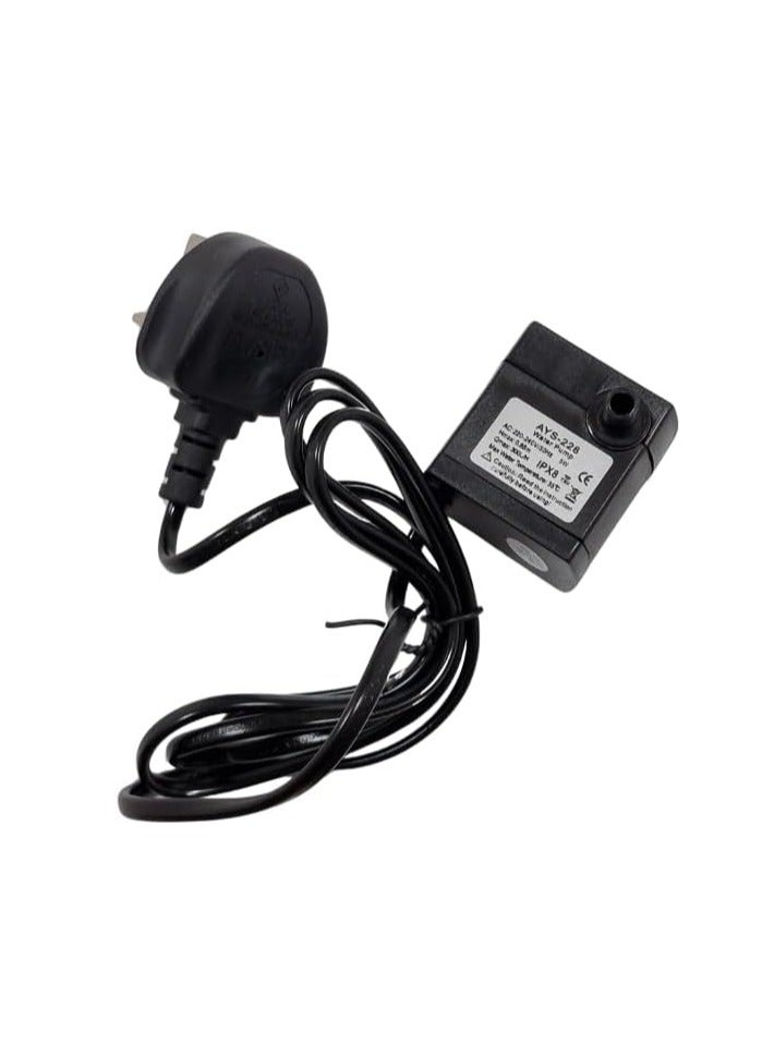 Submersible Water Pump – 5W, Max Height- 0.85Mtr, 300 L/H – Quiet Fountain Pump for Aquarium, Rockery, Hydroponics - Image 1