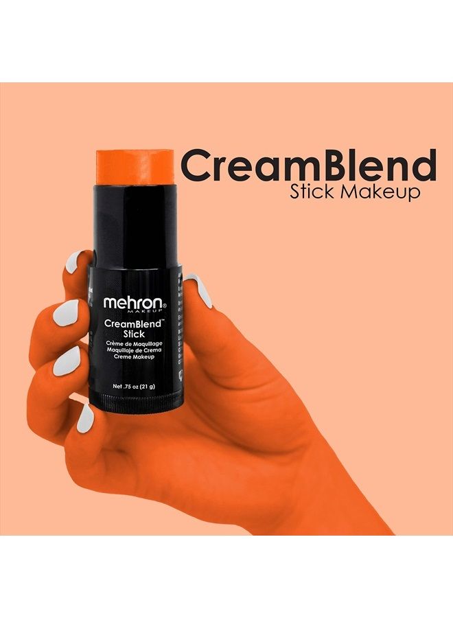mehron Makeup CreamBlend Stick - Body Paint (.75 oz) (ORANGE) - Image 2