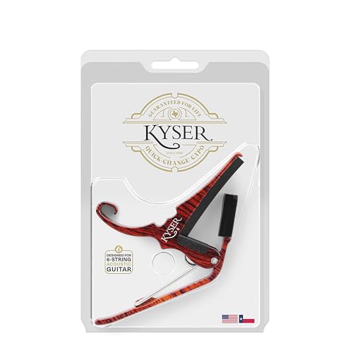 Kyser Quick-Change Guitar Capo for 6-string acoustic guitars, Rosewood, KG6RW - Image 5