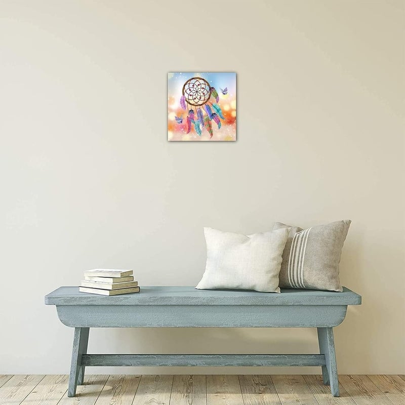Today Idea Dreamcatchers Canvas Art Print - Abstract Boho Wall Decor for Farmhouse Living Room - Image 4