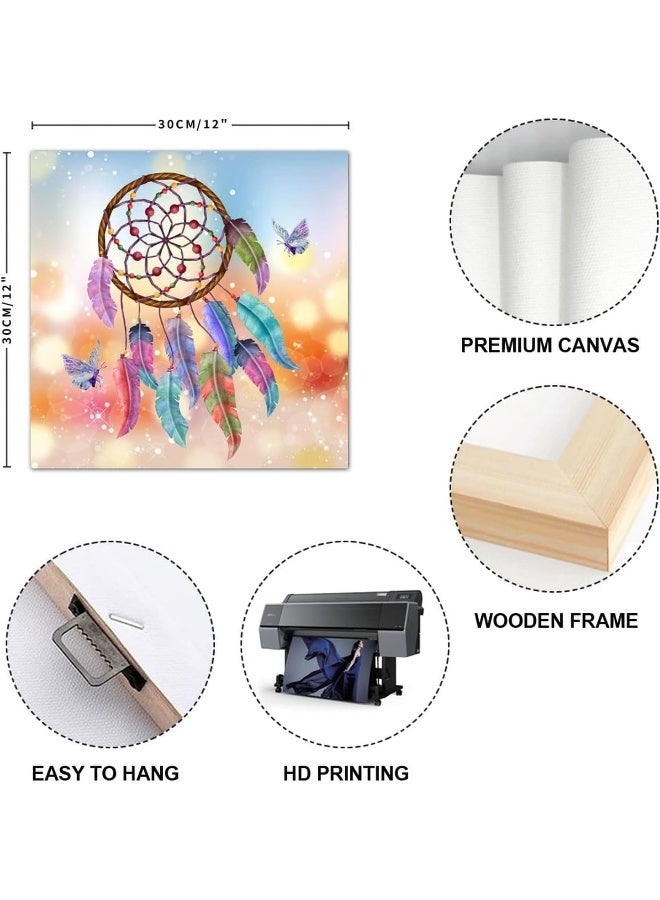 Today Idea Dreamcatchers Canvas Art Print - Abstract Boho Wall Decor for Farmhouse Living Room - Image 2