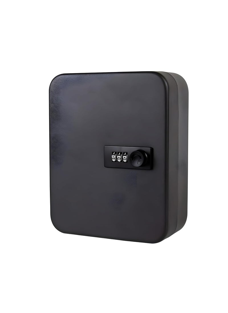 Breewell Breewell 20 Keys Combination Lock Stylish WallMount Security Key Holder Box Metal Safe Cabinet Hanging Key Manager with Included Key Tags for Office Home Hotels Parking Multicolour  - Image 1