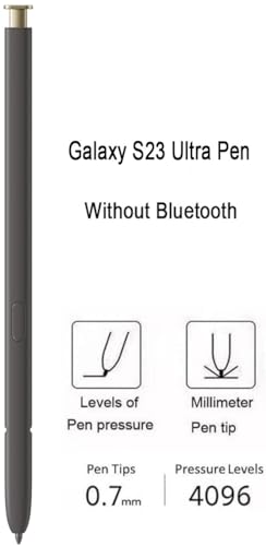 Befzygwk Galaxy S24 Ultra S Pen Replacement for Samsung Galaxy S24 Ultra 5G Touch Stylus Pen, 4096 Levels of Pressure Sensitivity S24 S Pen (Without-Bluetooth) Replacement + Tips/Nibs (Yellow) - Image 4