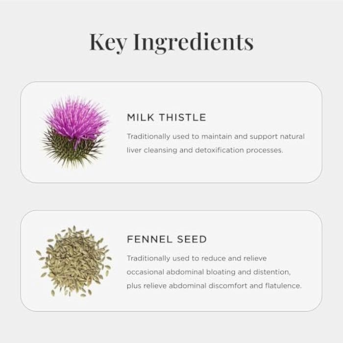 JSHealth فيتامينات جي إس هيلث لتطهير الكبد وتقليل الانتفاخ | أقراص تطهير الكبد | تركيبة تقليل الانتفاخ مع حليب الشوك، الكركم، الشمر | مكمل تنظيف الكبد (60 قرص)  - Image 4