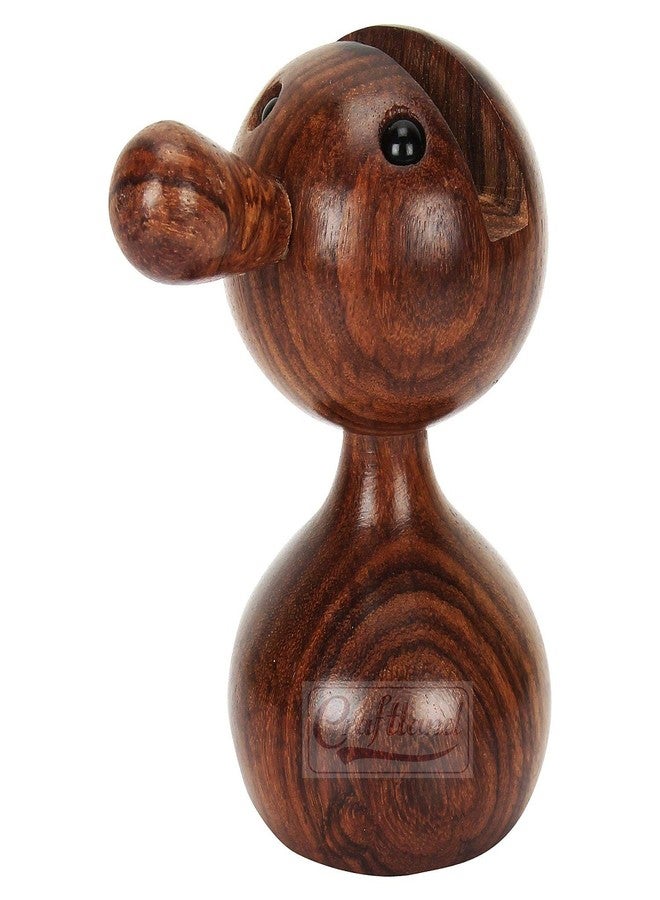 Craftland Wood Doll Shaped Spectacle Holder Stand (Brown, 2 x 2 x 3.5 Inches) - Image 2
