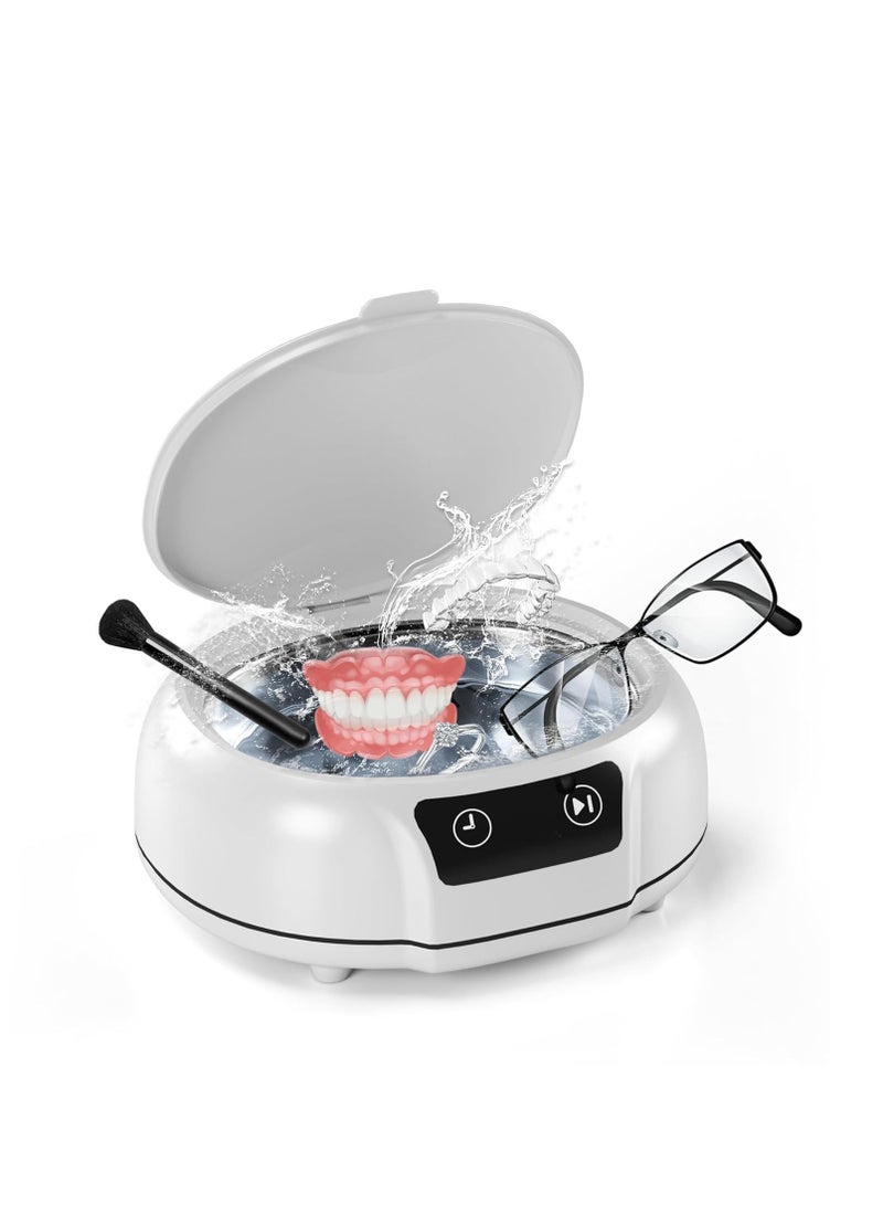 KASTWAVE Ultrasonic Jewelry Cleaner, 48 Khz Retainer Cleaner Machine, Portable Sonic Jewelry Cleaner Machine Clean Pod for Dentures, Jewelry, Rings, Glasses, Combs, Earrings, Retainers, Dental Tools, 24.5 Oz - Image 1