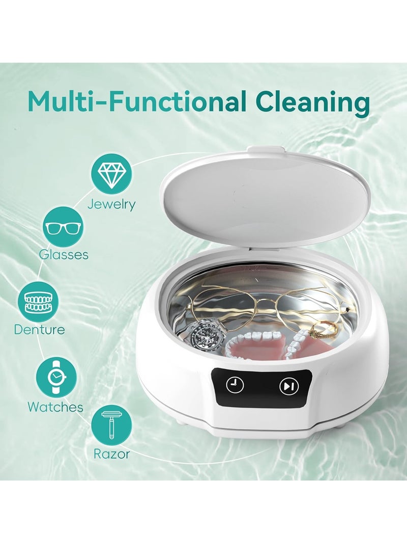 KASTWAVE Ultrasonic Jewelry Cleaner, 48 Khz Retainer Cleaner Machine, Portable Sonic Jewelry Cleaner Machine Clean Pod for Dentures, Jewelry, Rings, Glasses, Combs, Earrings, Retainers, Dental Tools, 24.5 Oz - Image 2