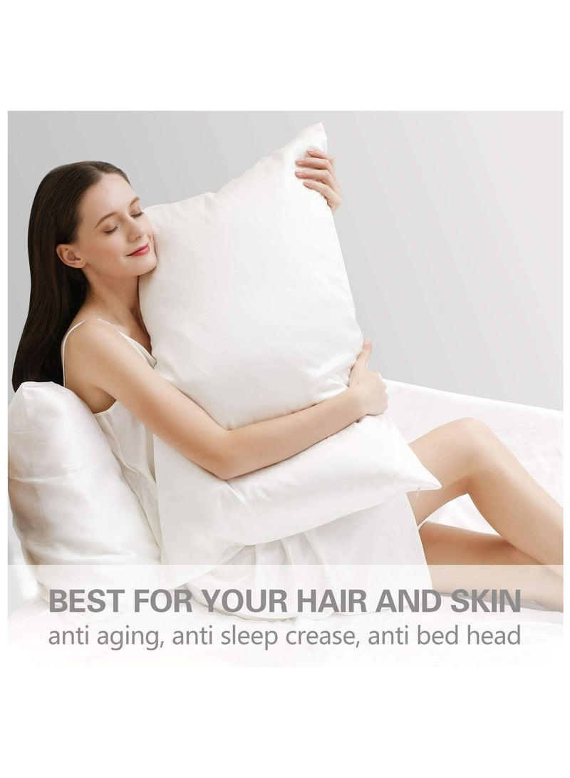 LIMOS Mulberry Silk Pillowcase for Hair and Skin, Soft Breathable(Blue 48cm*74cm)  - Image 2