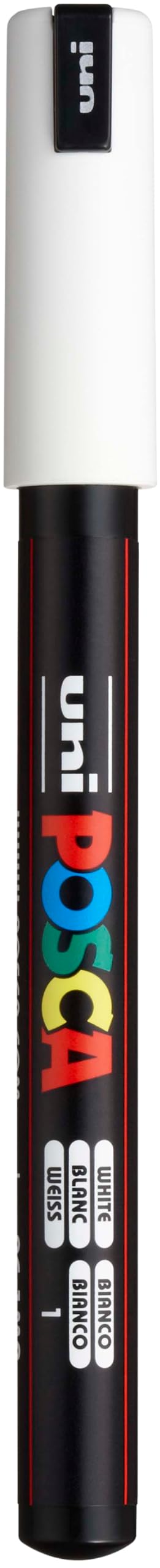 Posca Marker 1M in White, Posca Pens for Art Supplies, School Supplies, Rock Art, Fabric Paint, Fabric Markers, Paint Pen, Art Markers, Posca Paint Markers - Image 1