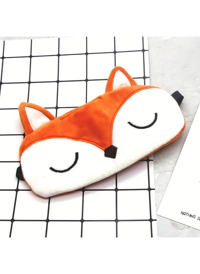 LANGMANNI قناع نوم على شكل ثعلب برتقالي 1 قطعة - Image 3